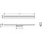 HG Fertigset AXOR Drain Duschr 1000mm zur Wandmontage mattweiß