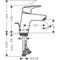 HG Einhebel-Waschtischmischer 70 LOGIS DN 15 m M AG und QuickClean mattschwarz