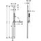 HG Brauseset Pulsify S 1 jet, Brausestange 900mm mattweiß