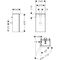 HG Waschtischunterschrank Xelu Q 340x605x245mm Türansch li we hgl Gri chr