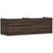 HG Waschtischunterschrank Xelu Q 1560x485x550mm NB dunkel Griff chrom