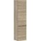 HG Hochschrank Xelu Q 1650x400x350mm Ei na Griff mattschwarz