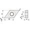Wendeschneidplatte DCMT 11T308-M PMK30 Bearb.mittel PROMAT - VPE: 10