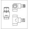 OV Anschluss-Set Baureihe E DN 15, Winkel-Eck links verchromt