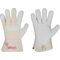 Handschuh CALCUTTA EN388 Gr.9 naturfarben Rindleder Doppelnaht gummierte Stulpe - VPE: 12
