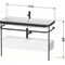 Duravit Waschtischset HAPPY D.2 PLUS 1175x490mm ein Hahnloch weiß seidenmatt