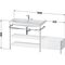 Duravit Waschtischset HAPPY D.2 PLUS 1600x490mm ein Hahnloch weiß hochglanz