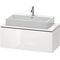 Duravit Waschtischunterbau L-CUBE 1020x477mm 1 Ausz. we hgl La ES Ah mitte
