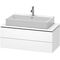Duravit Waschtischunterbau L-CUBE 1020x477mm 2 Schubk we ma ES Ahorn mitte
