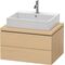 Duravit Waschtischunterbau L-CUBE 720x547mm 2 Schubk we hgl La ES Ah mitte