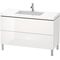 Duravit Waschtischset L-CUBE 1200x480mm 2 Au 1 HL we hgl ES NB mitte