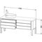 Duravit Waschtischunterbau LUV 1733x570mm Be li we sdm ES Ahorn rechts
