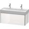 Duravit Waschtischunterbau XSQUARE 984x397x460mm 1 Ausz. we hgl ES Ah mitte