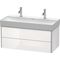 Duravit Waschtischunterbau XSQUARE 984x397x460mm 2 Schubk we hgl ES NB Mi.