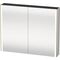 Duravit Spiegelschrank XSQUARE 1000x800x156mm 27 W No weiß seidenmatt
