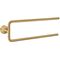Handtuchhalter Axor Universal Circular zweiarmig brushed gold optic