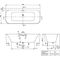 V&B Vorwandwanne LOOP & FRIENDS SQUARE D wandstehend, 1800x800mm we