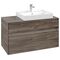 V&B Waschtischunterschrank COLLARO 100x54,8x50cm WT re m LED-B. Stone Oak