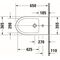 Stand-Bidet Duravit No.1 weiß, mit Überlauf, 1 Hahnloch 370x650mm