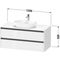 Duravit Waschtischunterbau Ketho.2 1200x568x550mm weiß supermatt