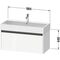 Duravit Waschtischunterbau Ketho.2 984x440x460mm weiß hochglanz