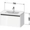 Duravit Waschtischunterbau Ketho.2 784x440x455mm weiß matt