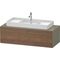Duravit Waschtischunterbau WHITE TULIP 1300x408x550mm we hgl ES Nussbaum mitte