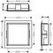 Wandnische XtraStoris Original mit Rahmen, Betongrau 300x300x100mm