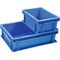 Transportbehälter L400xB300xH120mm blau PP Muschelgr.Seitenwände geschl.PROMAT
