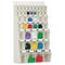Klarsichtmagazin H960xB600xT185mm 18 x A,12 x B,10 x C,4 x D Ku.weiß LOCKWEILER