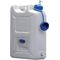 Wasserkanister 22l HDPE m.Ablasshahn+Pumpspender H495x165xT350mm HÜNERSDORFF