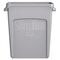 Wertstoffsammler 60l H635xB279xT558mm grau m.Lüftungskanälen RUBBERMAID