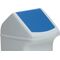 Deckel PE blau B330xT330mm f.Abfallsammler 40l m.Einwurfklappe DURABLE