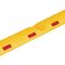 Leitschwelle L1170xB150xH50mm PP gelb m.roten Reflexstreifen