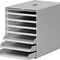 Schubladenbox 7 Schubl.m.versenkbarer Frontklappe grau H322xB250xT365mm DURABLE