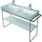 Duravit Metallkonsole DURASQUARE bodenst höhenv. +50mm f WT 235312 sw ma