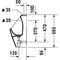 Duravit Urinal D-CODE RIMLESS 305x290mm Zul von oben ohne Fliege weiß