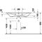 Duravit Waschtisch VIU 1030x490mm m ÜL m HLB 3 Hahnlöcher weiß