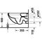 Duravit Wand-WC ARCHITEC RIMLESS tief, 365x575mm HygieneGlaze weiß