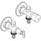 Grohe Außenwandventil EUROTEC 1/2Zoll chr m RV Typ EB