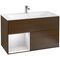 V&B Waschtischunterschrank FINION 996x591x498mm Regalele. wh ma Wln Veneer