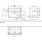 V&B Waschtischunterschrank FINION 800x603x501mm Abdpl Glas wh ma Wln ven