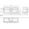 V&B Waschtischunterschrank FINION 1600x603x501mm AP Glas bl ma bl ma lacq.