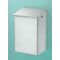 CWS Abfallbehälter klein, 6 l Aluminium weiß