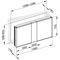 Keuco Spiegelschrank ROYAL MATCH Einb 1300x700x149mm si-gb-elo