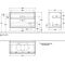V&B Waschtischunterschrank FINION 1000x603x501mm AP Gl bl ma gls wh lacq.