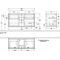 V&B Waschtischunterschrank FINION 1200x603x501mm AP Glas bl ma bl ma lacq.