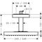 Kopfbr AXOR STARCK SHOWERCOLLECTION 1jet DN 15, mit Deckenanschluss chrom