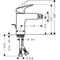 HG Einhebel-Bidetmischer 100 LOGIS DN 15 m ZAG G 1 1/4Zoll chrom