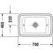 Duravit Aufsatzbecken PURAVIDA + o ÜL HLB 700x465mm geschli o HL weiß WG